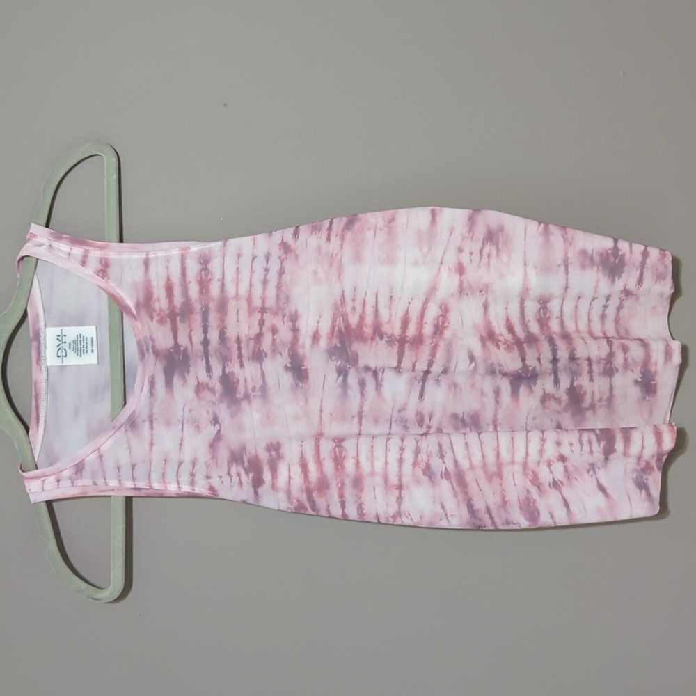 NWOT Define Your Inspiration Tie Dyed Mesh Tank Top Racerback Large